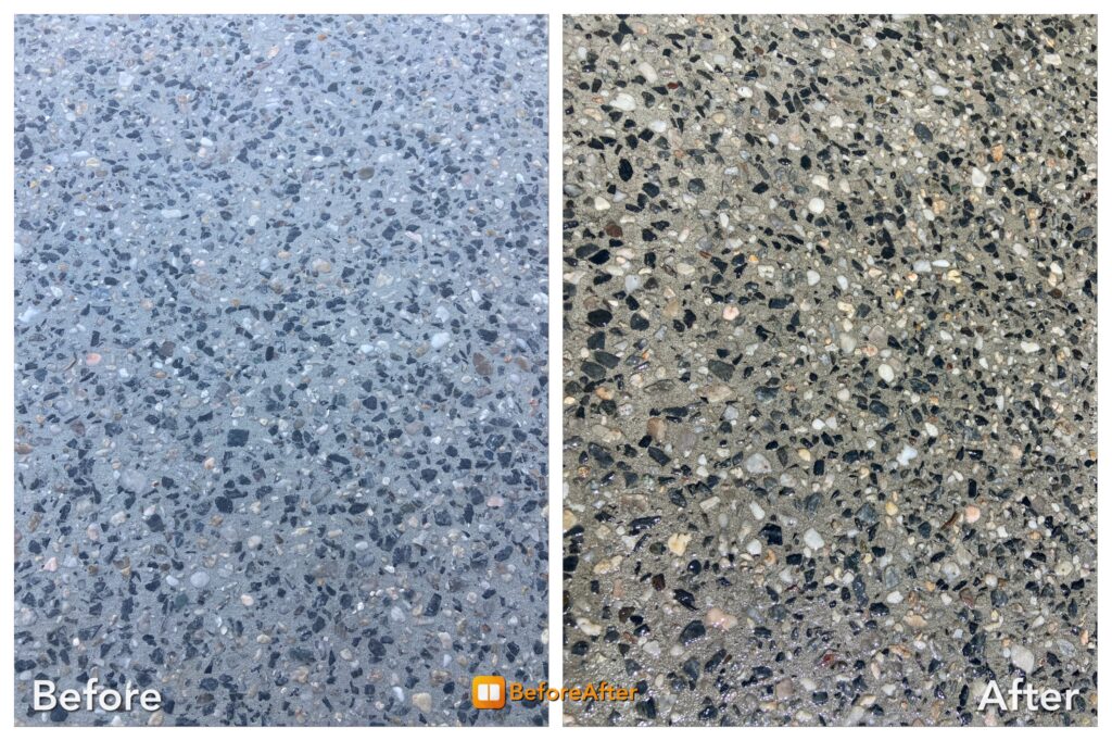Exposed aggregate sealing Brisbane results
