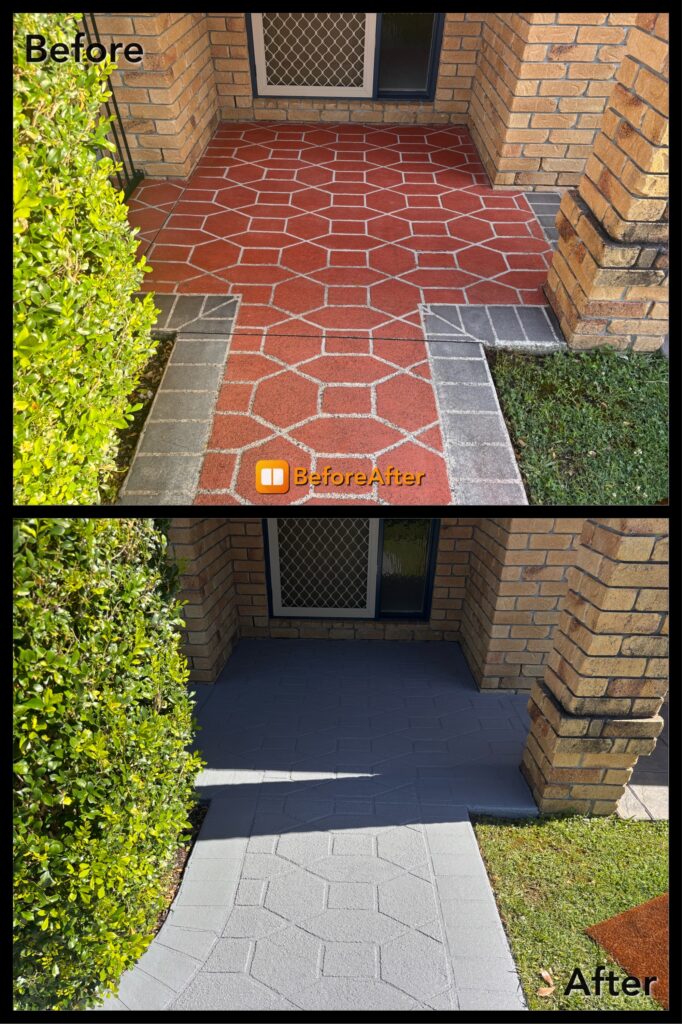 Concrete sealing Brisbane North before and after